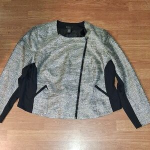 Lane Bryant Black and Gray Blazer